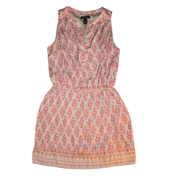 White House Black Market Sleeveless Print Dress Size 14 - Picture 9 of 13